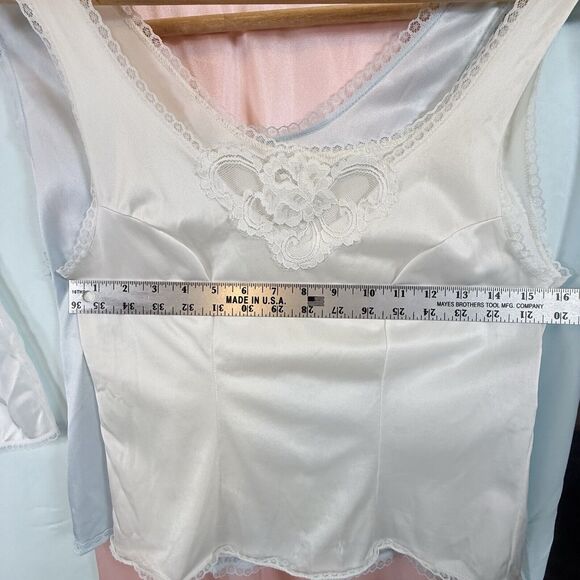 VTG Movie Star Nightie Lingerie Set Nylon Lace Pink Sissy 1970s SIZE SMALL USA - Picture 15 of 16